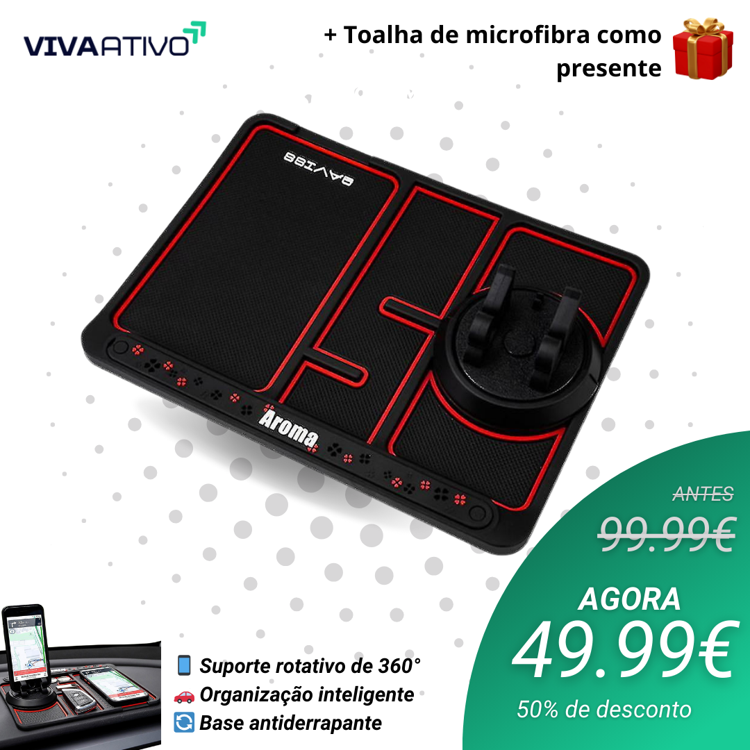 AutoBase360™ - Tapete de rato antiderrapante