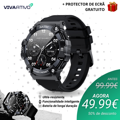 TitanPulso™ - Relógio inteligente tático ultra-resistente