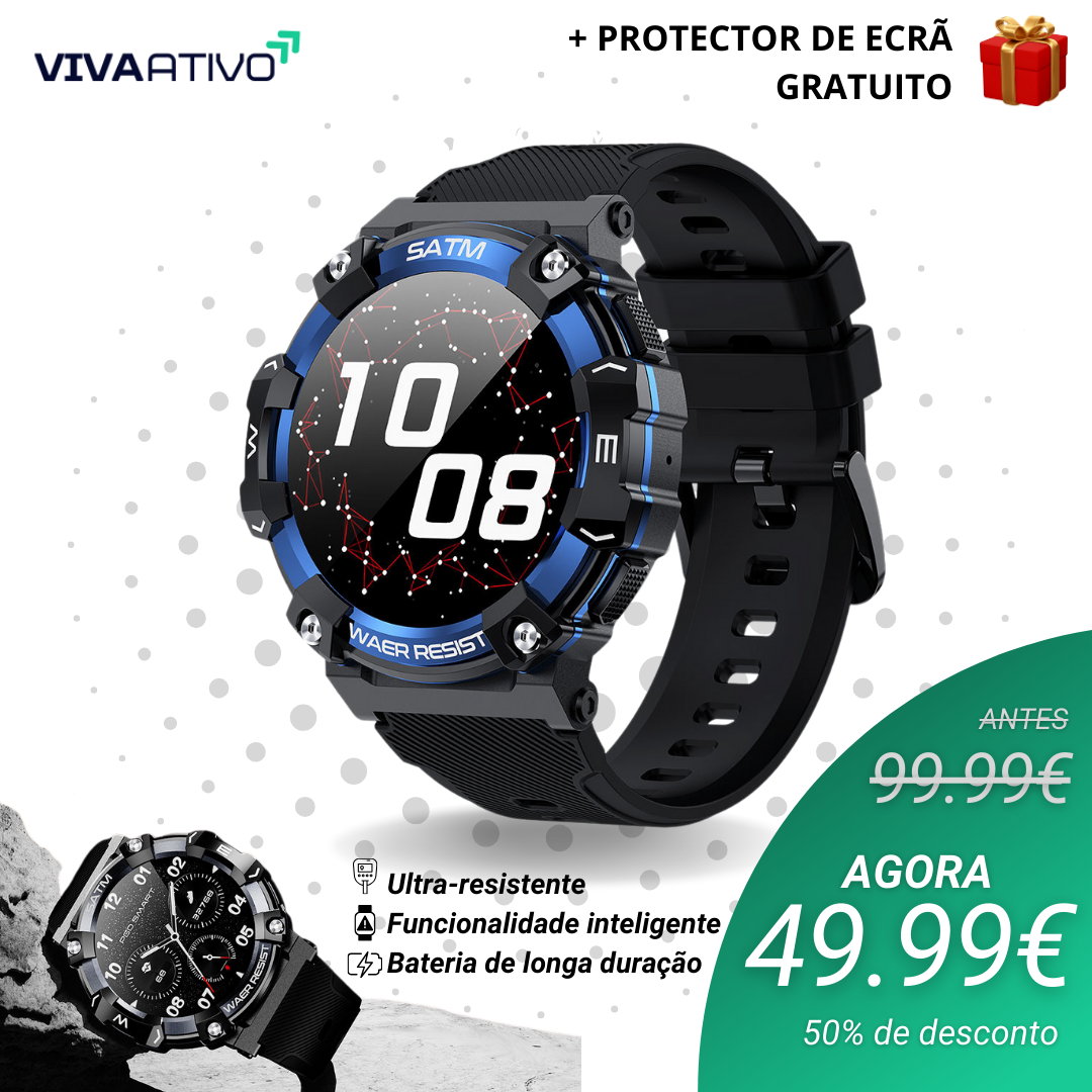 TitanPulso™ - Relógio inteligente tático ultra-resistente